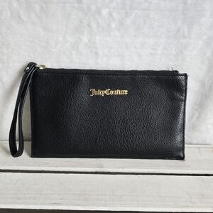 Juicy Couture Black Leather Wristlet